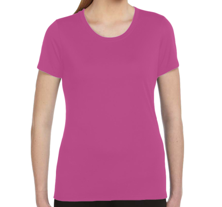 Alo Custom Alo Ladies Sport Performance T-Shirt-Sport Charity Pink
