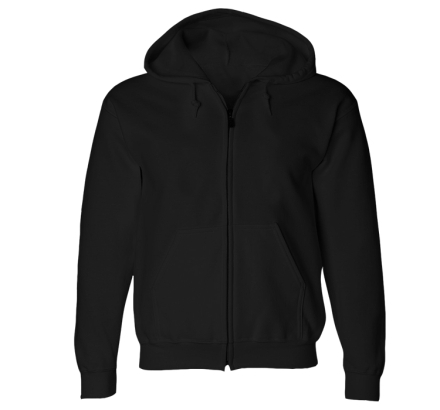 Gildan Custom Gildan DryBlend 50/50 Full-Zip Sweatshirt-Black