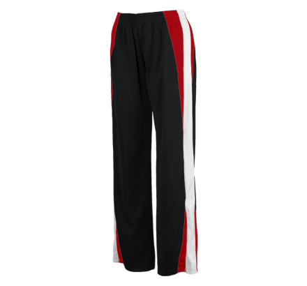 Charles River Custom Womens Energy Pant-Black/Red/White