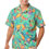 Blue Generation Adult Tropical Print Camp Shirts 4