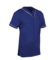 Champro Youth Heater 2-Button Piped Baseball Jersey