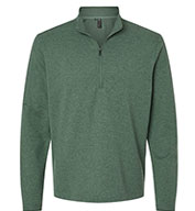 Adidas  Mens 3-Stripes Quarter-Zip Sweater