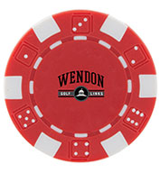 Bullet Poker Chip Golf Ball Marker