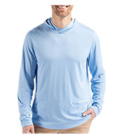 Cutter & Buck Mens Coastline Recycled Double Peached Hooded Pullover